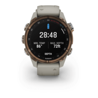 Спортивные часы Garmin Descent Mk3i (43мм) Bronze PVD Titanium with French Gray с силиконовым ремешком 010-02753-14