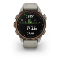 Спортивные часы Garmin Descent Mk3i (43мм) Bronze PVD Titanium with French Gray с силиконовым ремешком 010-02753-14
