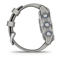 Спортивные часы Garmin Descent Mk3 (43мм) Stainless Steel with Fog Gray с силиконовым ремешком 010-02753-04