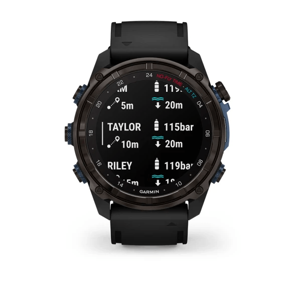 Спортивные часы Garmin Descent Mk3i (51мм) Carbon Gray DLC Titanium c титановым браслетом 010-02752-14