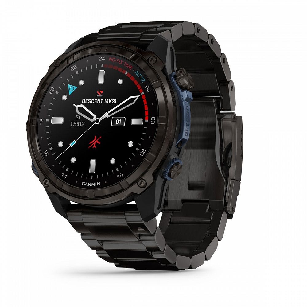 Спортивные часы Garmin Descent Mk3i (51мм) Carbon Gray DLC Titanium c титановым браслетом 010-02752-14