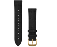 Ремешок для Garmin vivomove Luxe кожаный Quick Release 20 мм Gold Black 010-12924-22