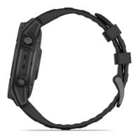 Спортивные часы Garmin Fenix E Amoled 47мм Slate Gray Steel с черным силиконовым ремешком 010-03025-01