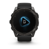Спортивные часы Garmin Fenix 8 Amoled 51мм Sapphire Titanium Carbon Gray с серым силиконовым ремешком 010-02905-21