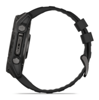 Спортивные часы Garmin Fenix 8 Amoled 51мм Sapphire Titanium Carbon Gray с серым силиконовым ремешком 010-02905-21