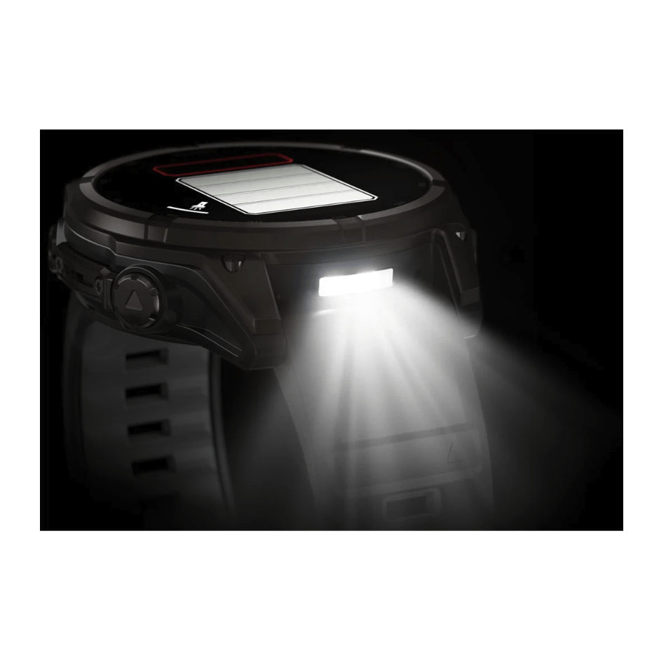 Спортивные часы Garmin Fenix 8 Solar 47мм Sapphire Carbon Gray DLC Titanium с черным силиконовым ремешком 010-02906-11