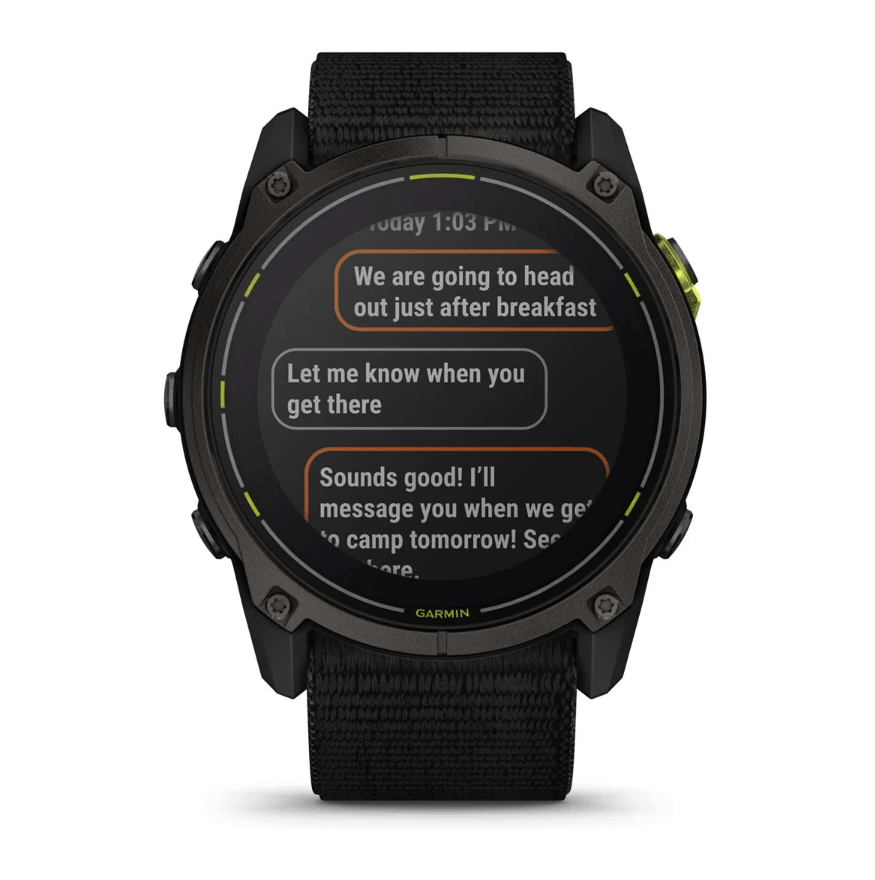 Спортивные часы Garmin Enduro 3 с черным нейлоновым ремешком 010-02751-01