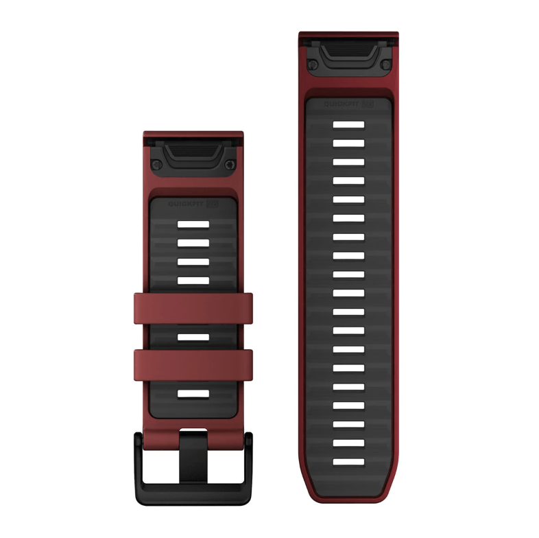 Ремешок Garmin fenix 8 QuickFit 26 мм Marsala/Graphite силиконовый 010-13393-06