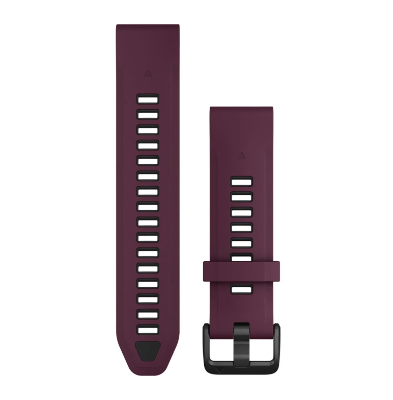 Ремешок Garmin fenix 8 QuickFit 20 мм Merlot/Graphite силиконовый 010-13391-04