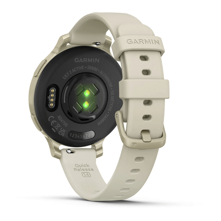 Фитнес часы Garmin Lily 2 Active Lunar Gold силиконовый ремешок 010-02891-00