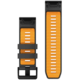 Ремешок Garmin fenix 8 QuickFit 26 мм Graphite/Spark Orange силиконовый 010-13393-05