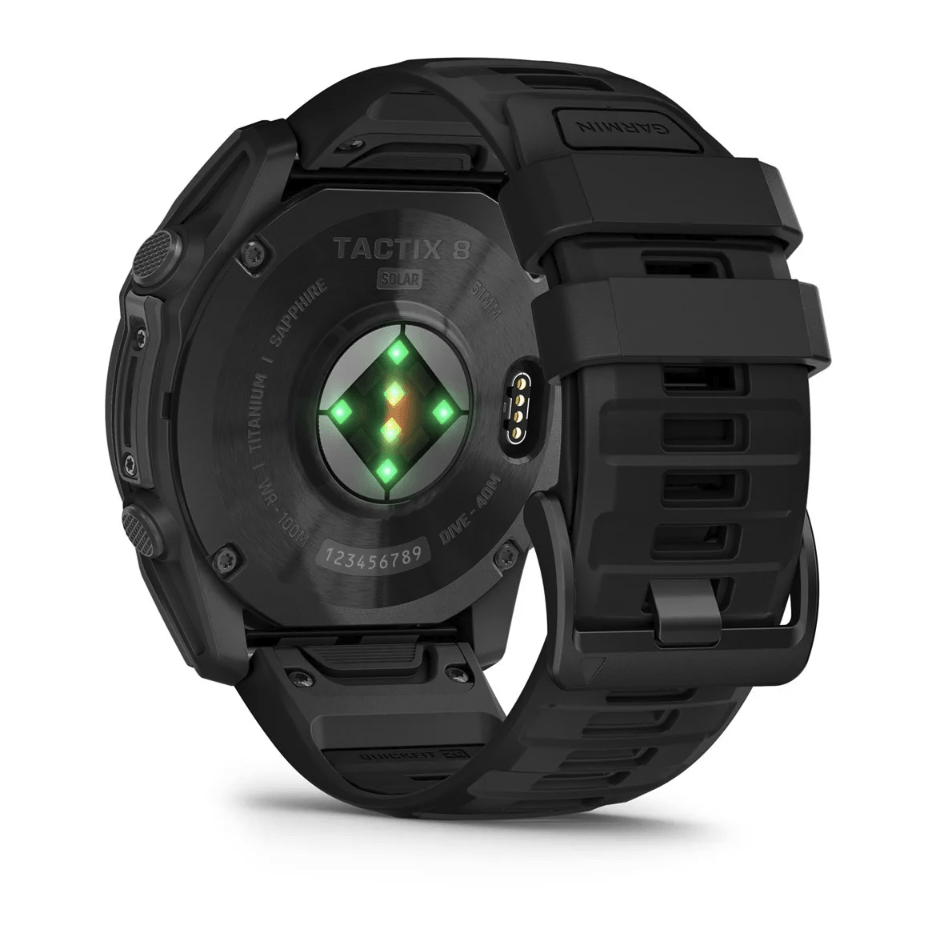 Часы-навигатор Garmin Tactix 8 Solar 51мм с черным силиконовым ремешком 010-03407-01