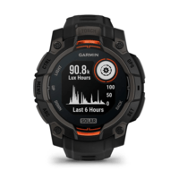Часы-навигатор Garmin Instinct 3 Solar 45мм Black с черным силиконовым ремешком 010-02934-00