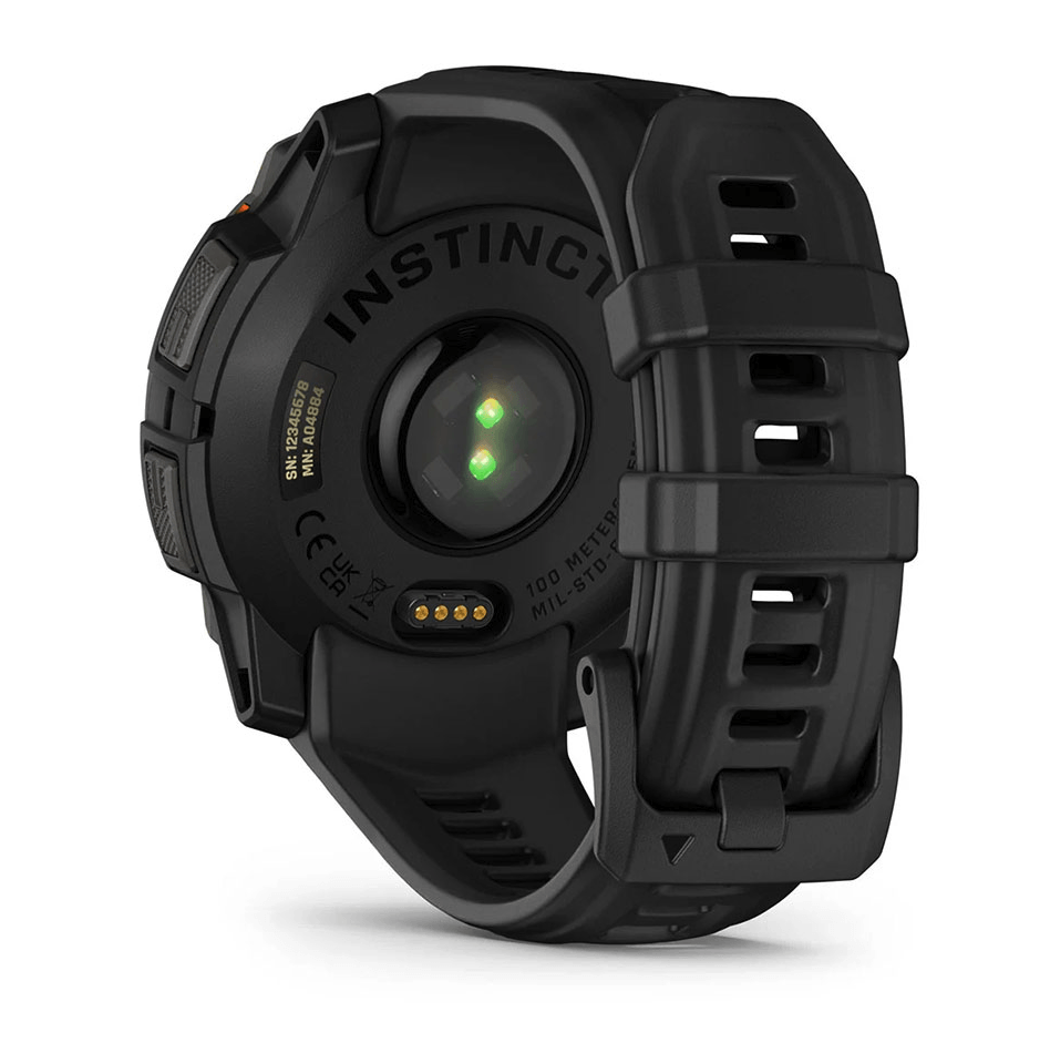 Часы-навигатор Garmin Instinct 3 Solar 45мм Black с черным силиконовым ремешком 010-02934-00