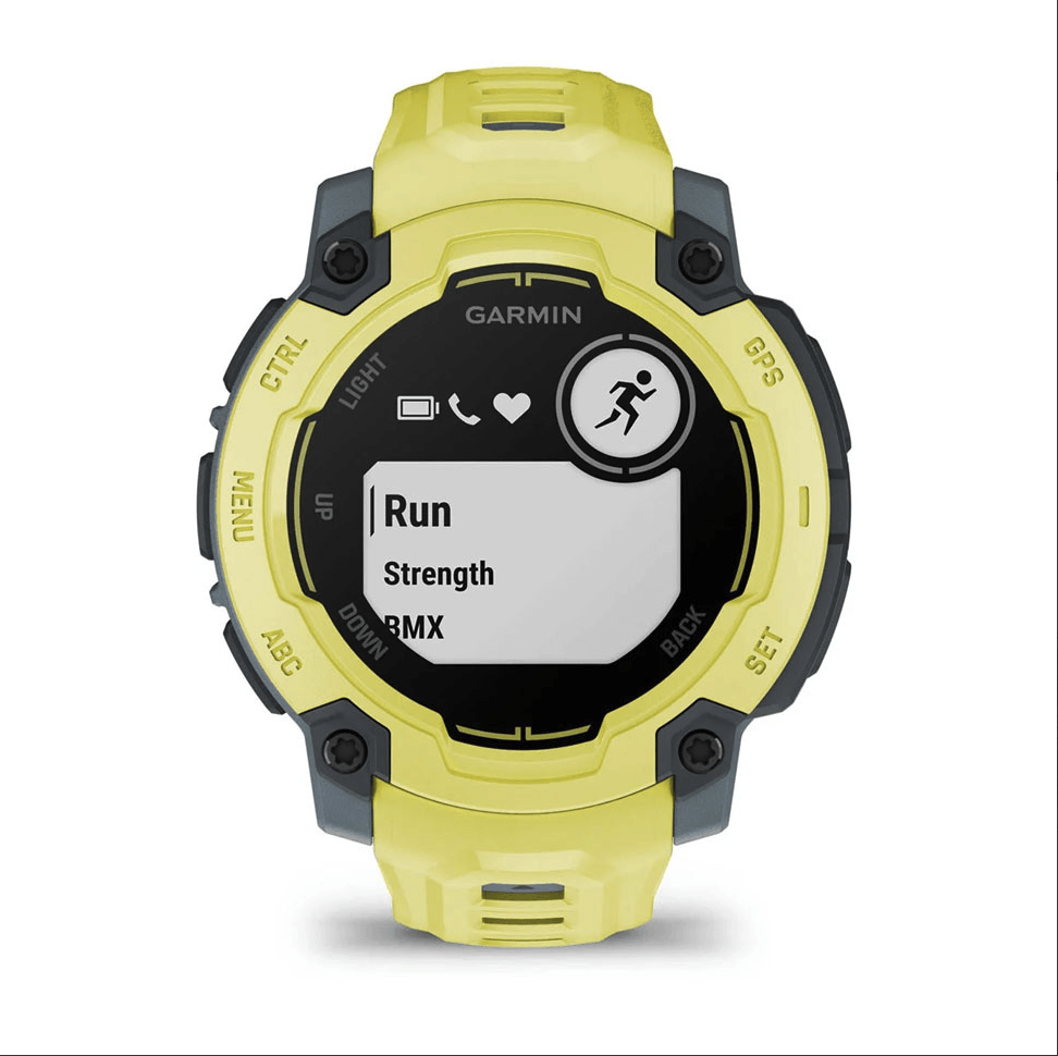 Часы-навигатор Garmin Instinct E Electric Lime 45мм с желтым силиконовым ремешком 010-02933-01
