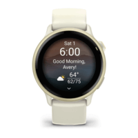 Фитнес часы Garmin Vivoactive 6 Lunar Gold c силиконовым ремешком 010-02985-01