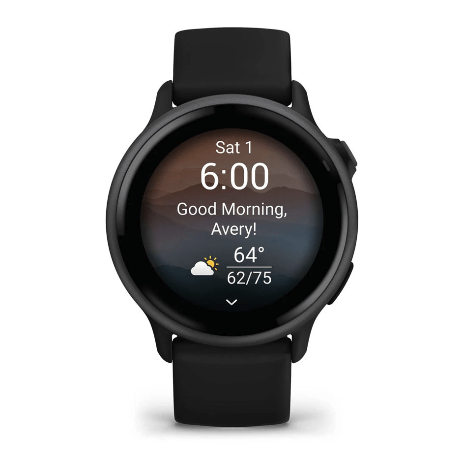 Фитнес часы Garmin Vivoactive 6 Black c силиконовым ремешком 010-02985-00