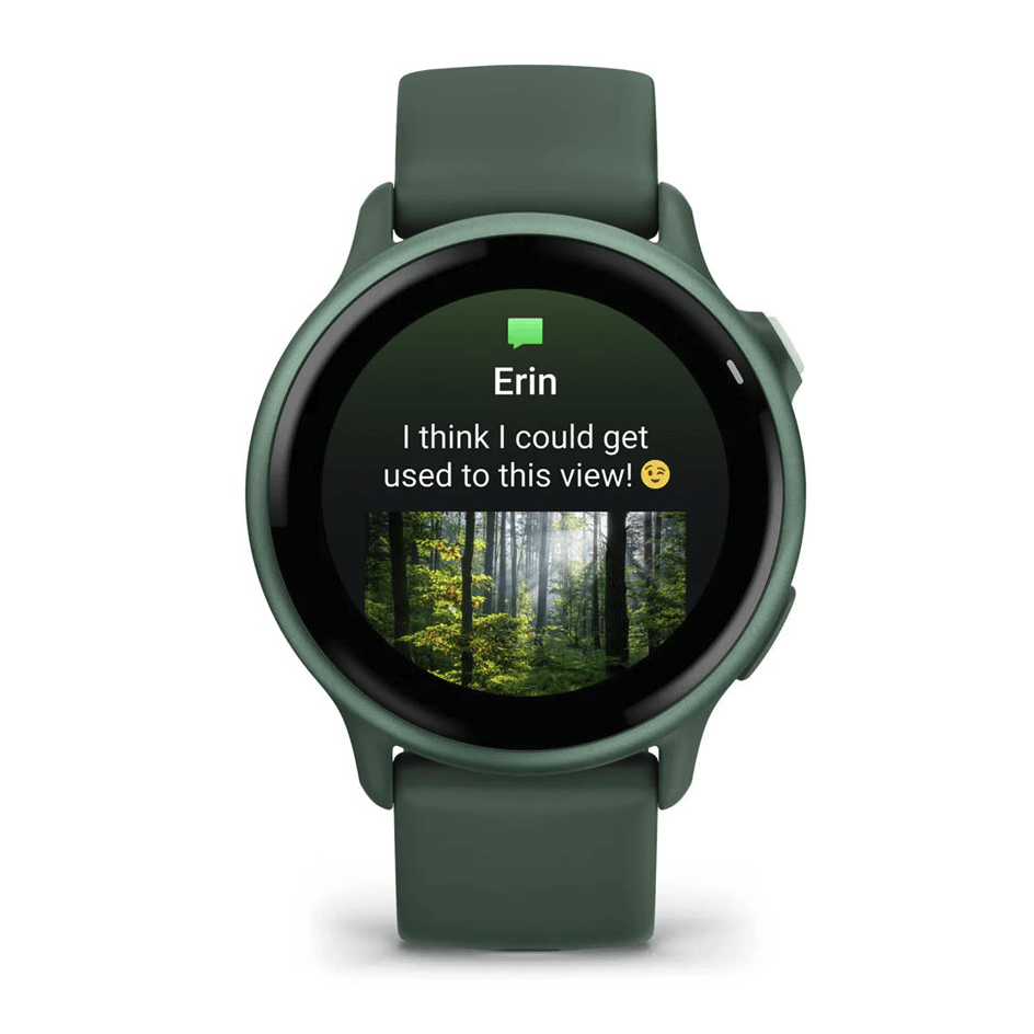 Фитнес часы Garmin Vivoactive 6 Metallic Jasper Green c силиконовым ремешком 010-02985-02