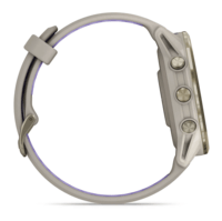 Часы Garmin Forerunner 970 Soft Gold French Grey Titanium с серым силиконовым ремешком 010-02969-12