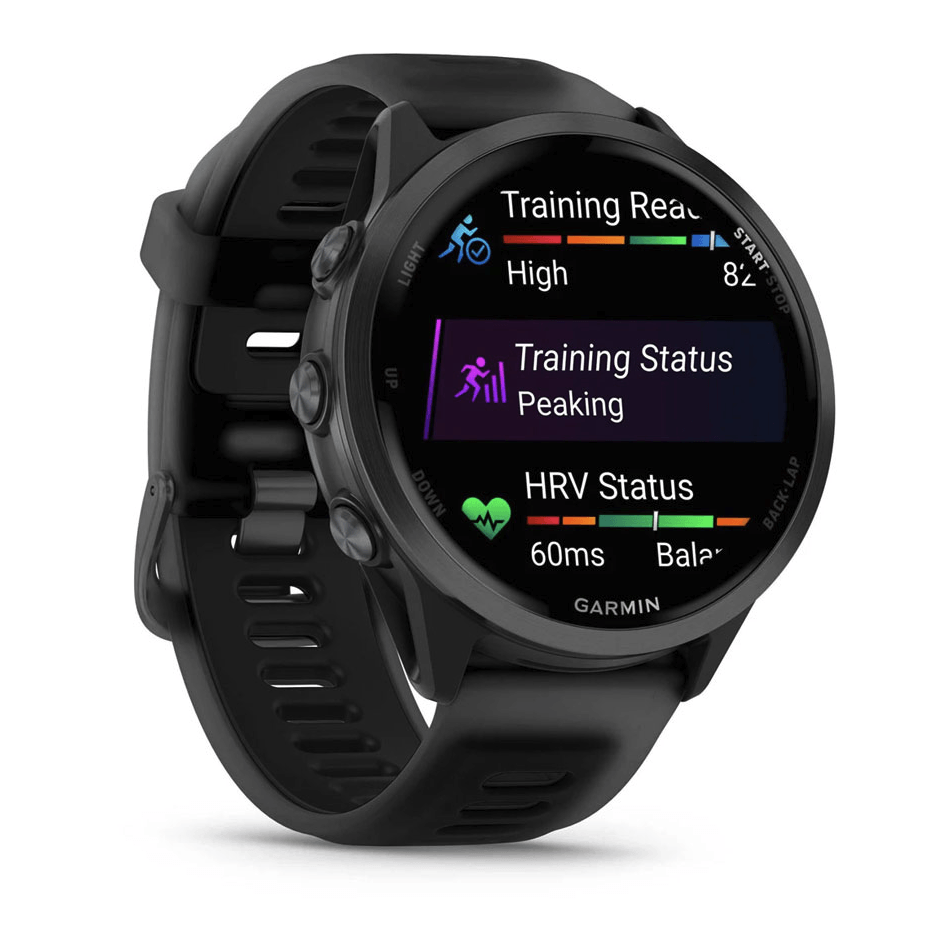 Часы Garmin Forerunner 570 47мм Translucent Black с черным силиконовым ремешком 010-02971-00