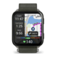 Спортивные часы Garmin Venu X1 Moss с титановым корпусом и хаки нейлоновым ремешком ComfortFit 010-02980-03