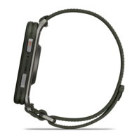Спортивные часы Garmin Venu X1 Moss с титановым корпусом и хаки нейлоновым ремешком ComfortFit 010-02980-03