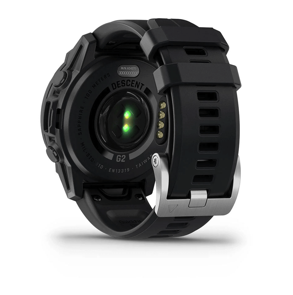 Смарт-часы Garmin Descent G2 Black с черным силиконовым ремешком 010-02986-00
