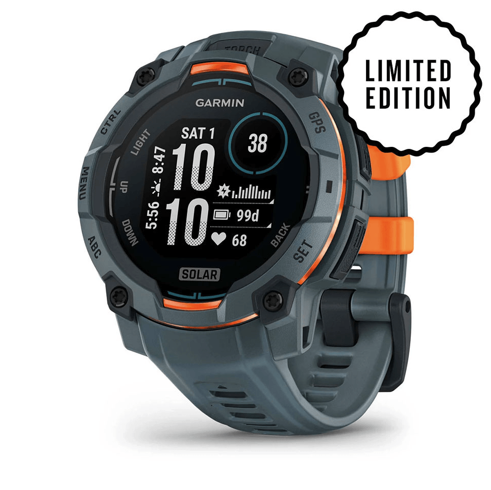Часы-навигатор Garmin Instinct 3 Solar 45мм Twilight серый с серым силиконовым ремешком 010-02934-01
