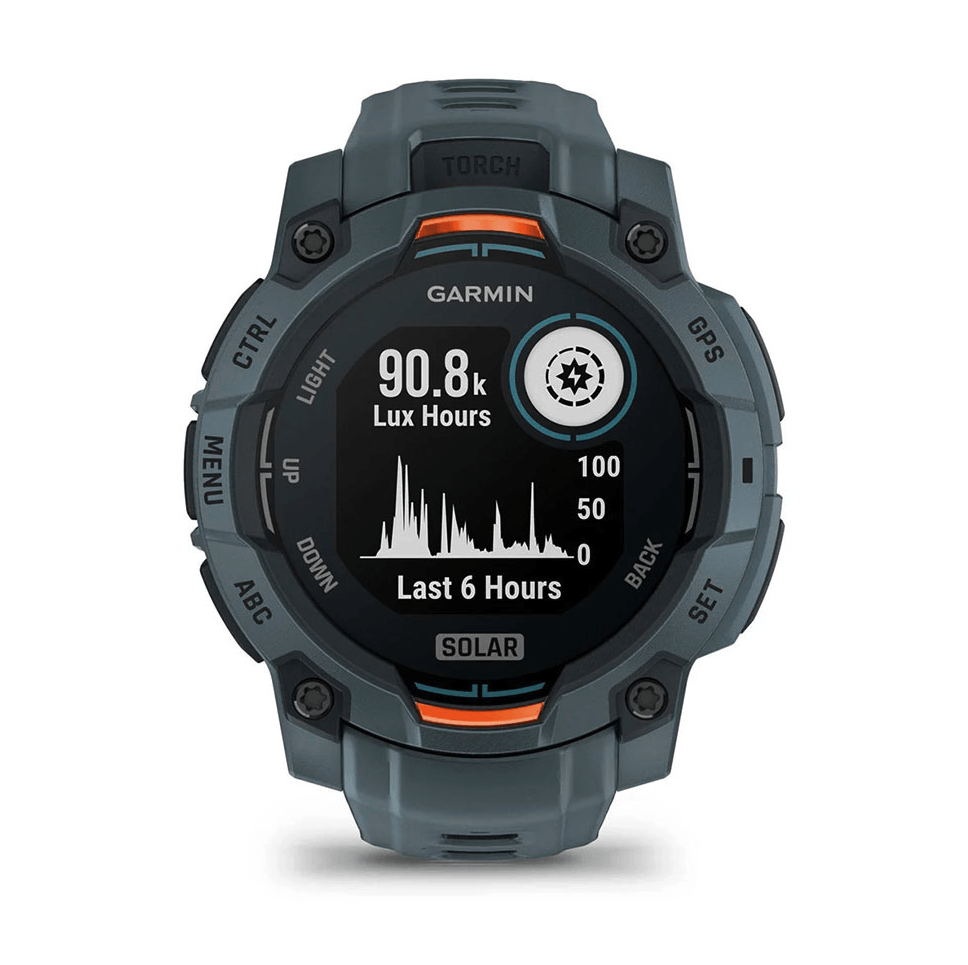 Часы-навигатор Garmin Instinct 3 Solar 45мм Twilight серый с серым силиконовым ремешком 010-02934-01