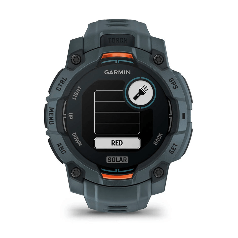 Часы-навигатор Garmin Instinct 3 Solar 45мм Twilight серый с серым силиконовым ремешком 010-02934-01