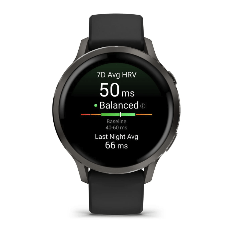 Спортивные часы Garmin Venu 4 41мм Black с силиконовым ремешком 010-03013-02
