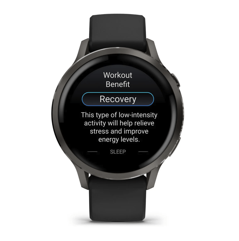 Спортивные часы Garmin Venu 4 41мм Black с силиконовым ремешком 010-03013-02