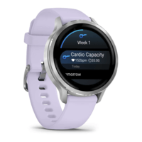 Спортивные часы Garmin Venu 4 41мм Silver Periwinkle с силиконовым ремешком 010-03013-01