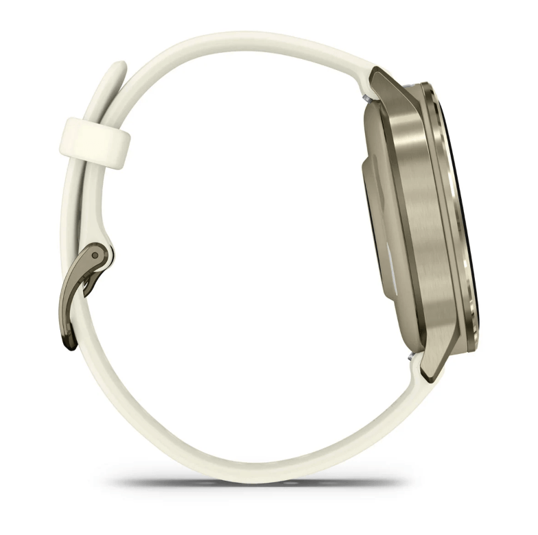Спортивные часы Garmin Venu 4 41мм Lunar Gold с силиконовым ремешком 010-03013-00