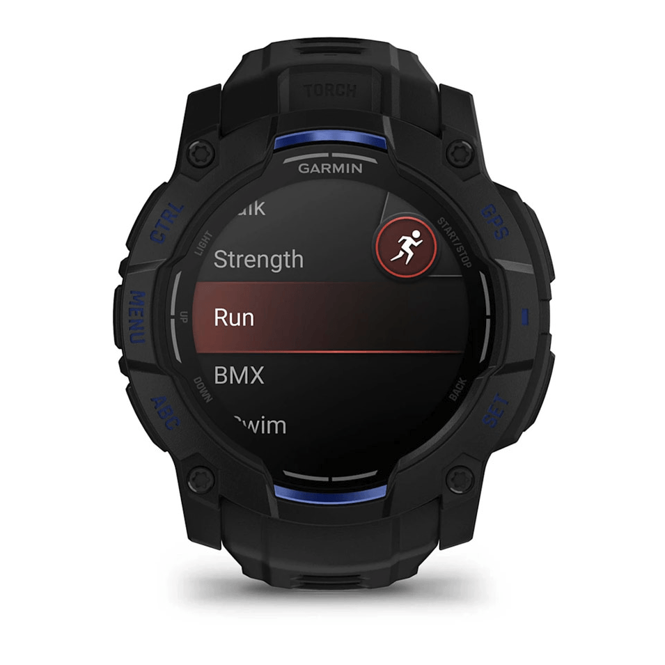Часы-навигатор Garmin Instinct 3 Amoled 50мм Black Blue 010-03020-03