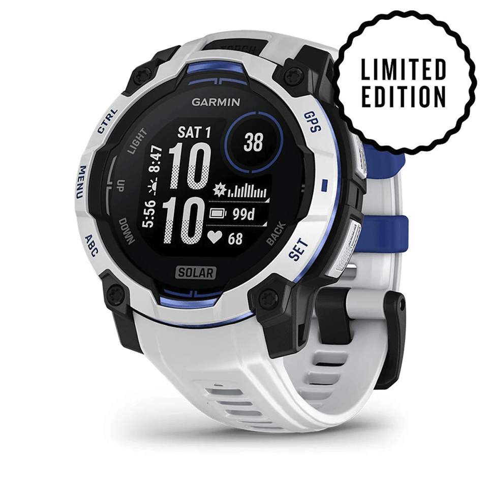 Часы-навигатор Garmin Instinct 3 Solar 45мм Whitestone Blue 010-02934-03