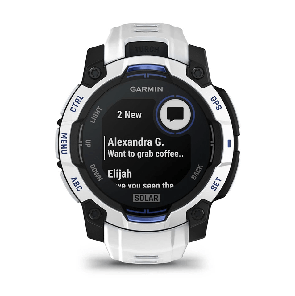 Часы-навигатор Garmin Instinct 3 Solar 45мм Whitestone Blue 010-02934-03