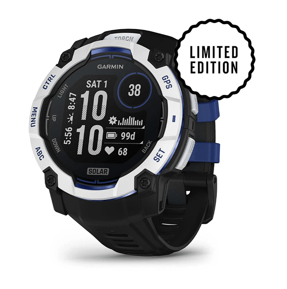 Часы-навигатор Garmin Instinct 3 Solar 50мм Whitestone Black Blue 010-02935-03
