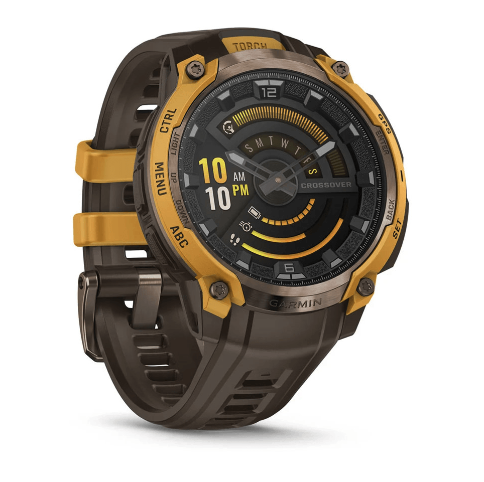Часы-навигатор Garmin Instinct Crossover Amoled 47 мм Bronze/Sunburst 010-03398-01