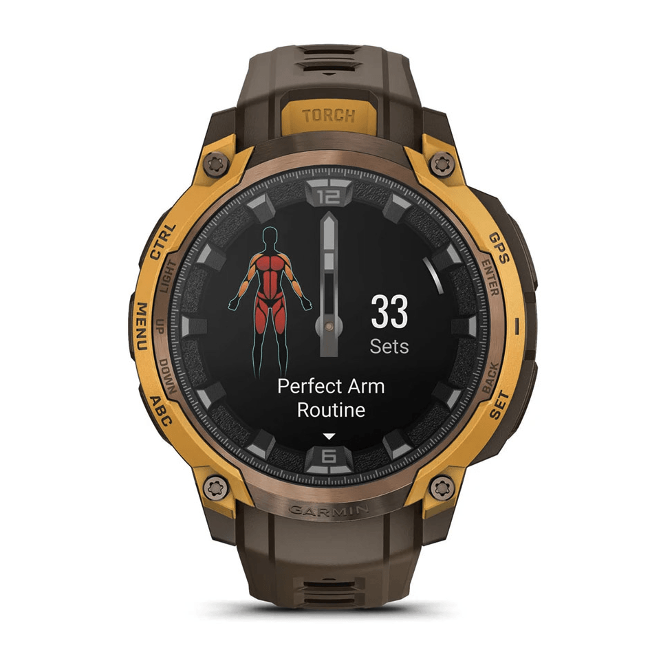 Часы-навигатор Garmin Instinct Crossover Amoled 47 мм Bronze/Sunburst 010-03398-01
