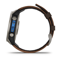 Авиационные часы Garmin D2 Mach 2 Titanium 47 мм с Oxford Brown коричневым кожаным ремешком 010-02904-31
