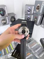 Спортивные часы Garmin Fenix 8 Amoled 51мм Sapphire Carbon Grey с коричневым кожаным ремешком 010-02905-40 уценка