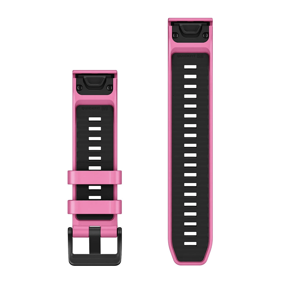Ремешок Garmin QuickFit 22 мм Pink Aurora розовый силиконовый (комплект из трех частей) 010-14409-01
