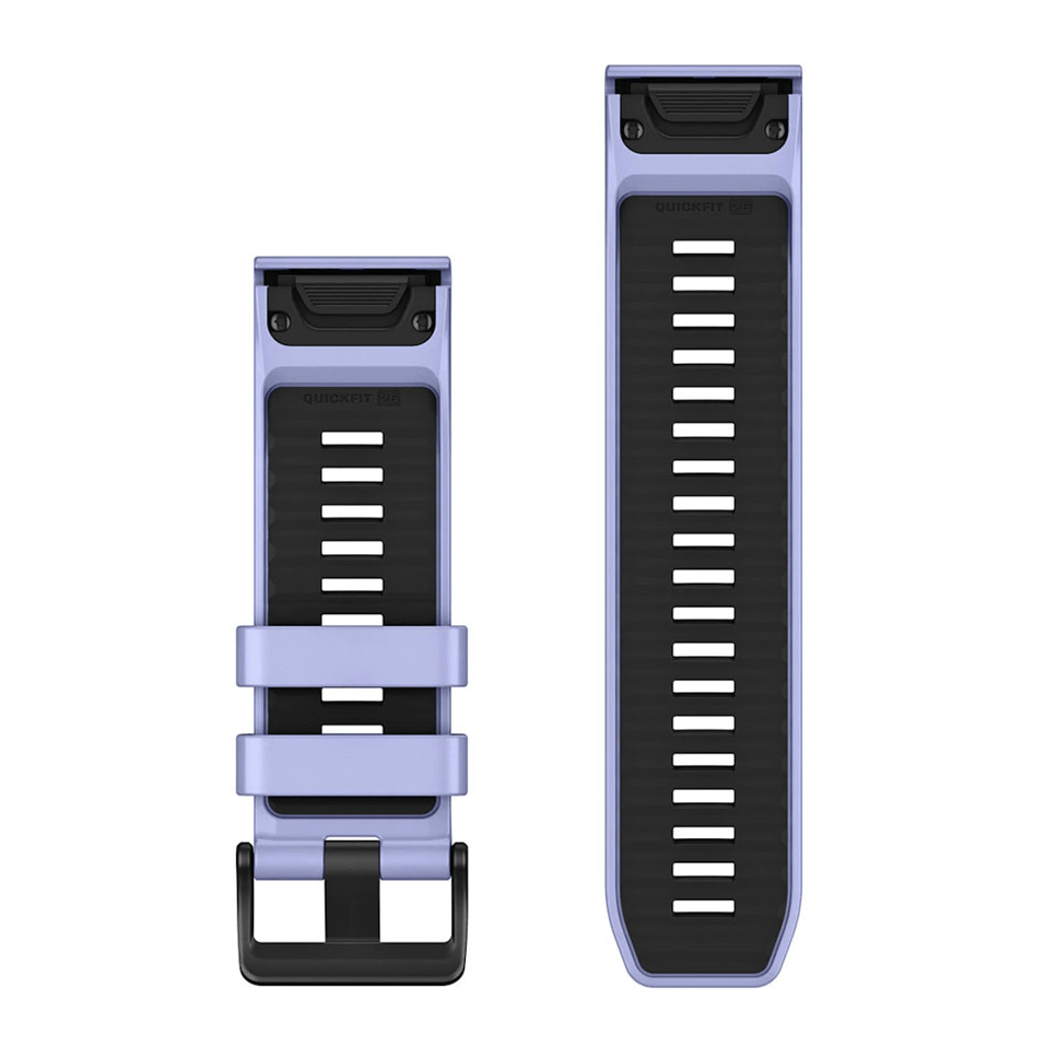 Ремешок Garmin QuickFit 26 мм Blueberry сиреневый силиконовый (комплект из трех частей) 010-14410-02