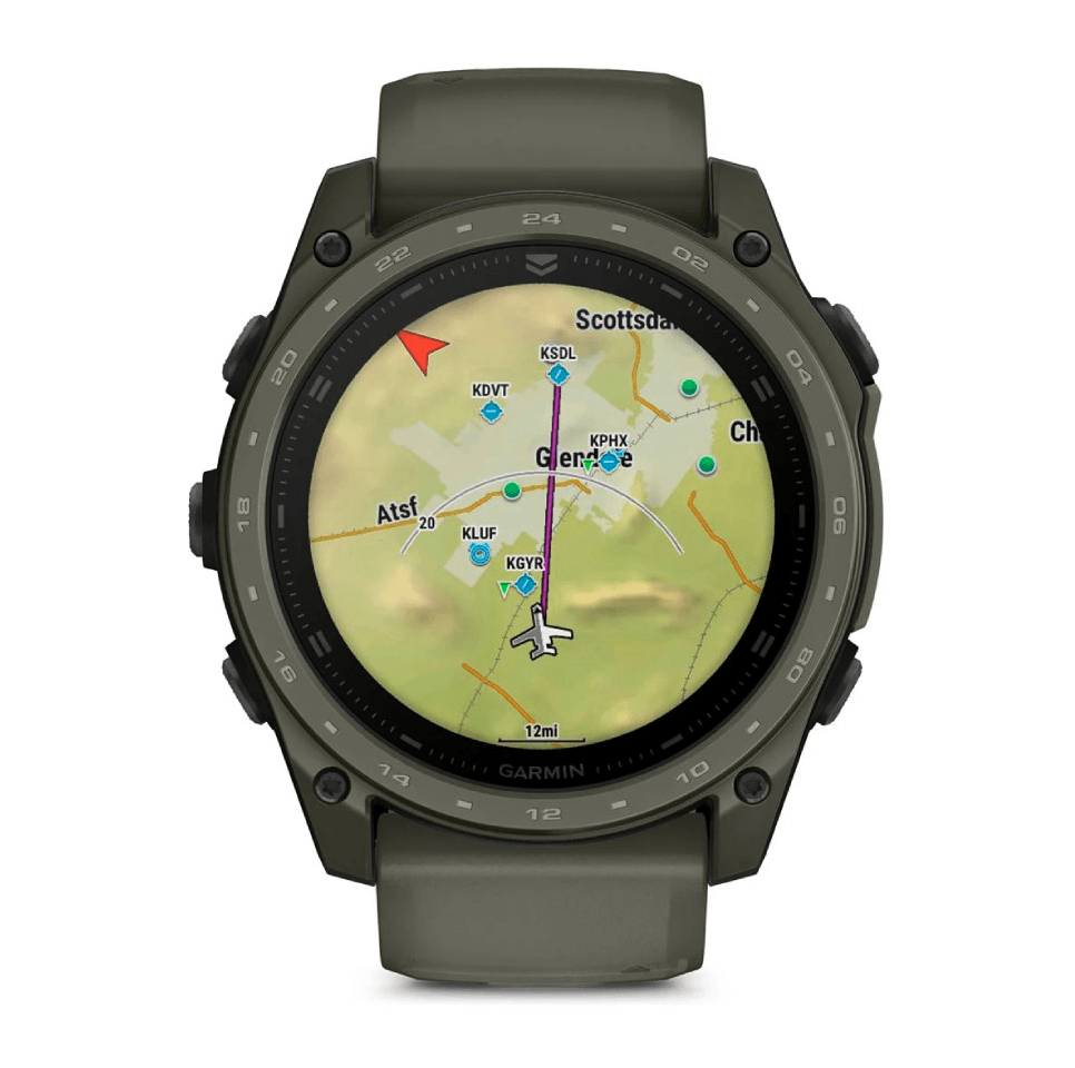 Часы-навигатор Garmin Tactix 8 Amoled 51мм Cerakote Coating с покрытием Olive Drab хаки Cerakote 010-04553-11