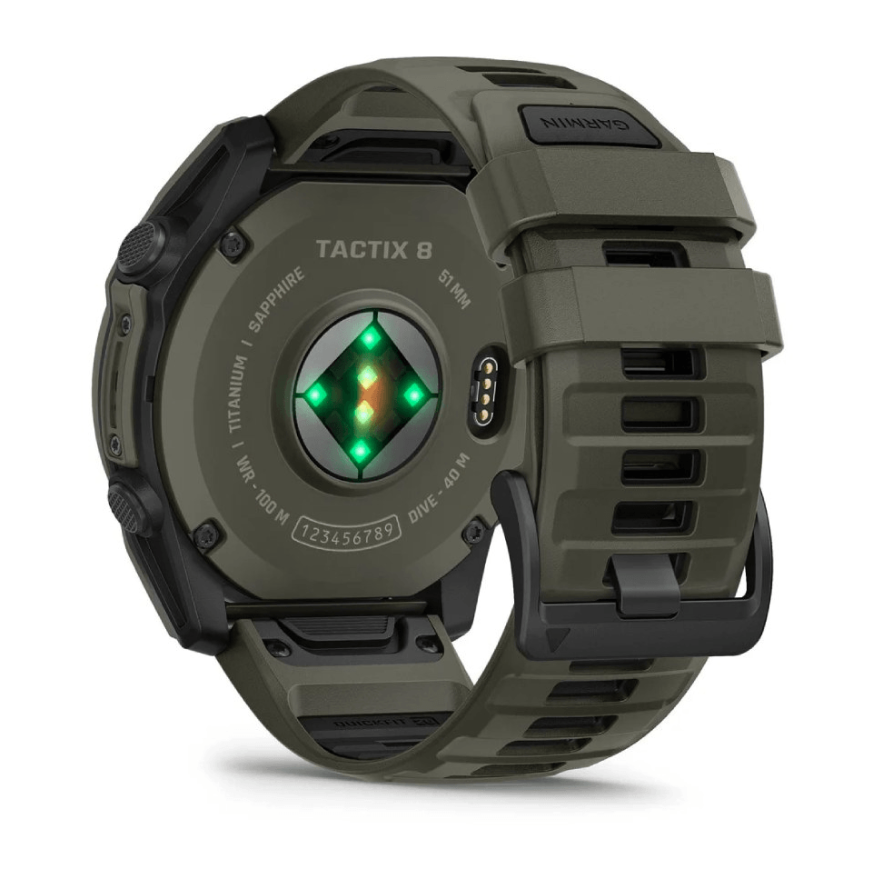 Часы-навигатор Garmin Tactix 8 Amoled 51мм Cerakote Coating с покрытием Olive Drab хаки Cerakote 010-04553-11