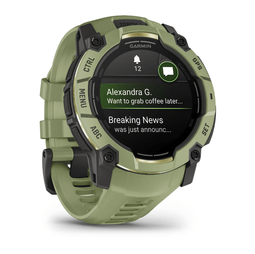 Часы-навигатор Garmin Instinct 3 Amoled 50мм Fern Green зеленый 010-03020-02