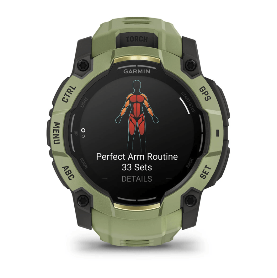 Часы-навигатор Garmin Instinct 3 Amoled 50мм Fern Green зеленый 010-03020-02