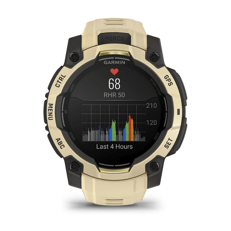 Часы-навигатор Garmin Instinct 3 Amoled 45мм Citrine бежевый 010-02936-02