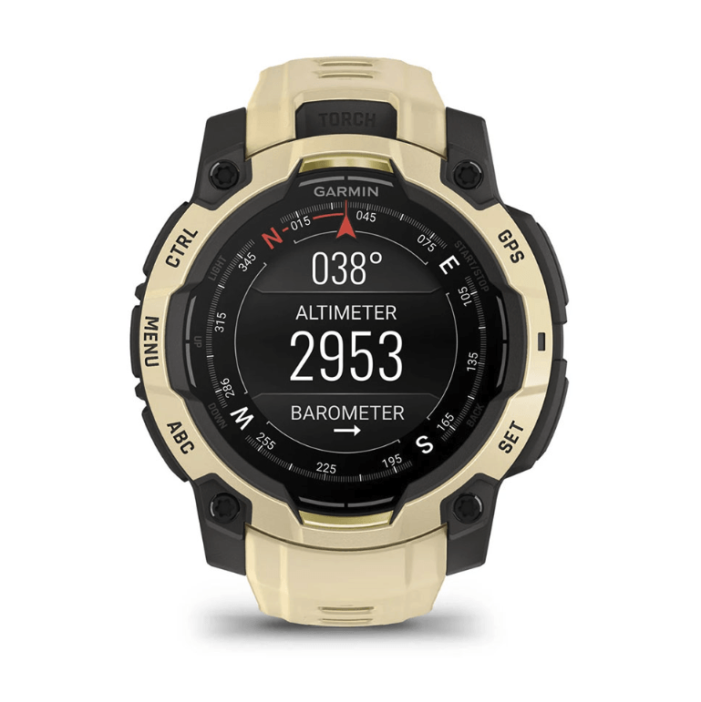 Часы-навигатор Garmin Instinct 3 Amoled 45мм Citrine бежевый 010-02936-02